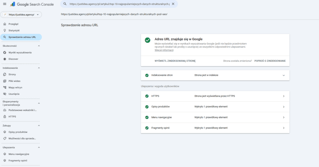Sprawdzanie adresu URL