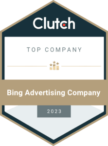 Clutch top company bing advertising comapny 2023