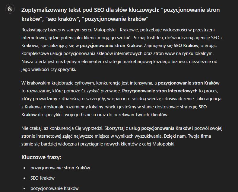 ChatGPT w SEO - Zobacz jak wykorzystać AI w pozycjonowaniu