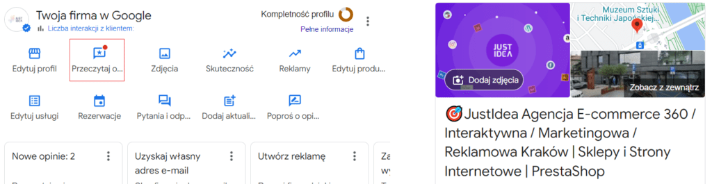 zgłaszanie negatywnych opinii google