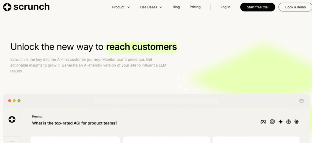 funkcje AI w Scrunch