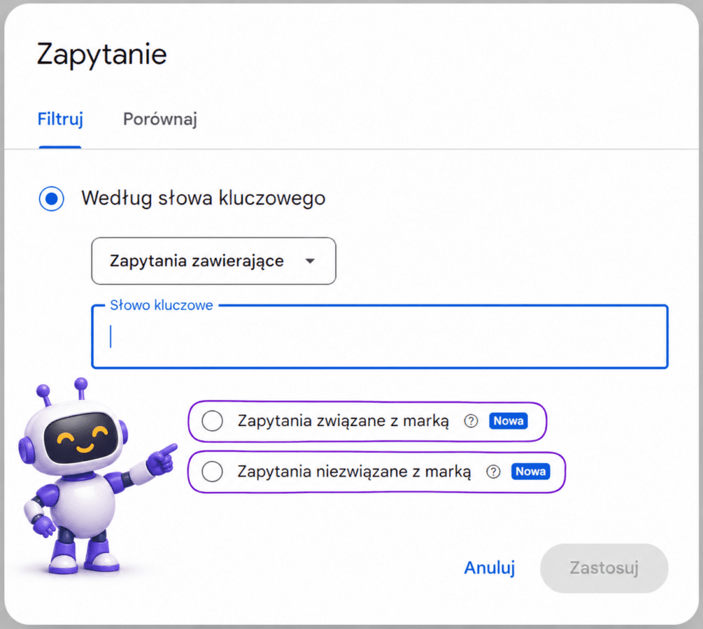 Analiza ruchu brandowego w Search Console